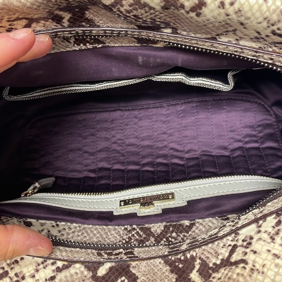 Henri Bendel Snakeskin Print Chain Strap Shoulder Bag - Picture 11 of 14